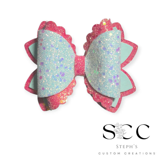 Hot Pink w/ Soft Teal
