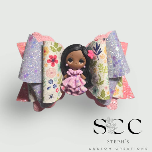 Floral Princess Bow