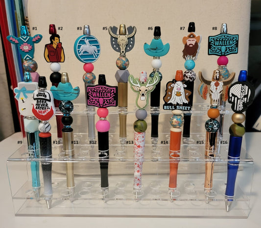 Pre-Made Silicone Beaded Pens 12