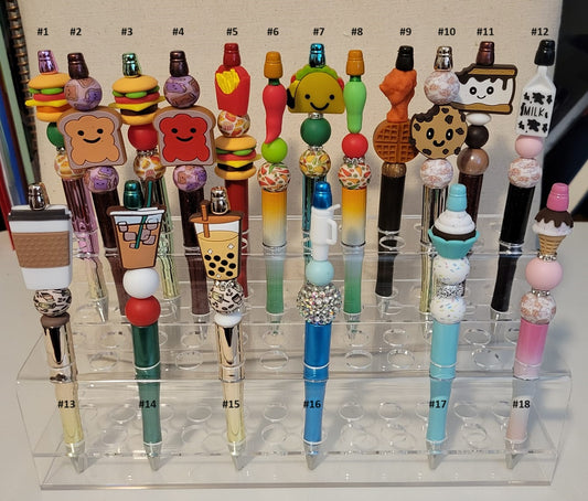 Pre-Made Silicone Beaded Pens 10