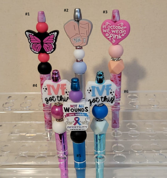 Pre-Made Silicone Beaded Pens 9