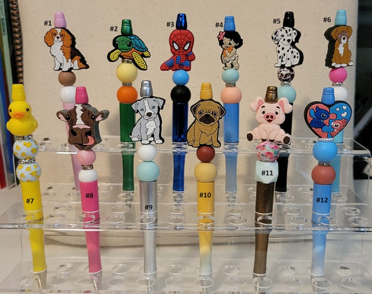 Pre-Made Silicone Beaded Pens 7