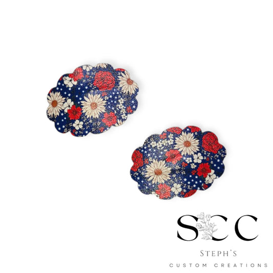 4" Floral Snap Clip
