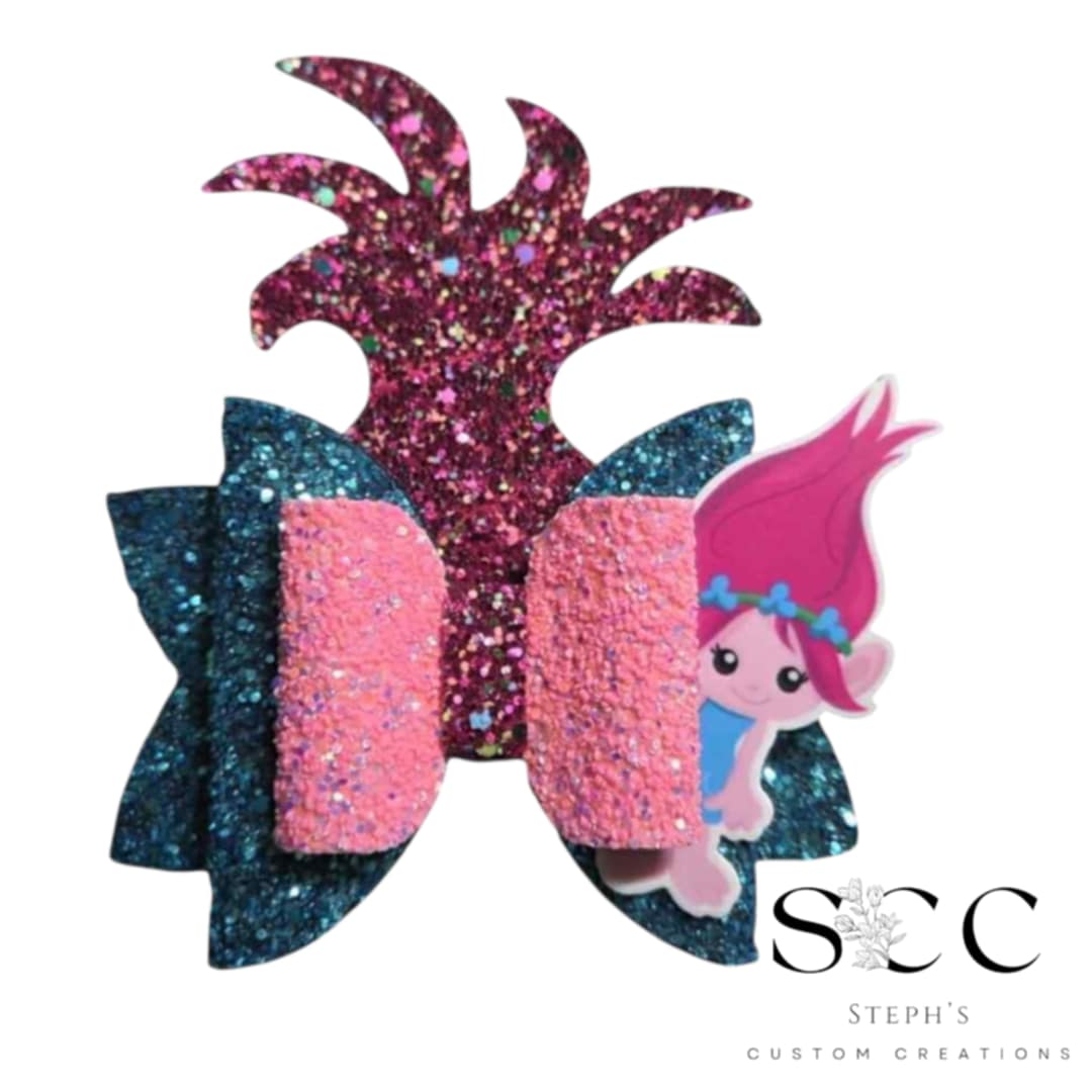 Trolls-Inspired Bows