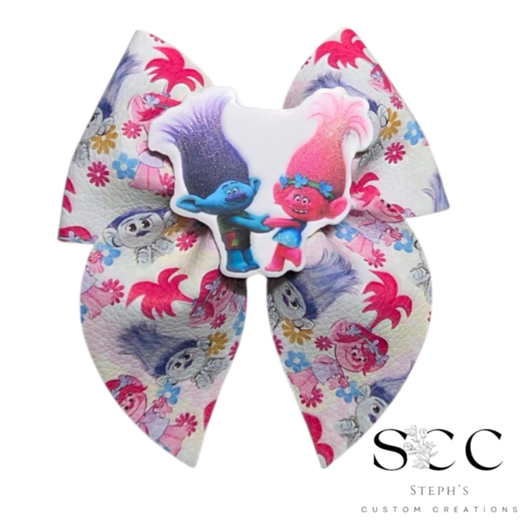 Trolls-Inspired Bows