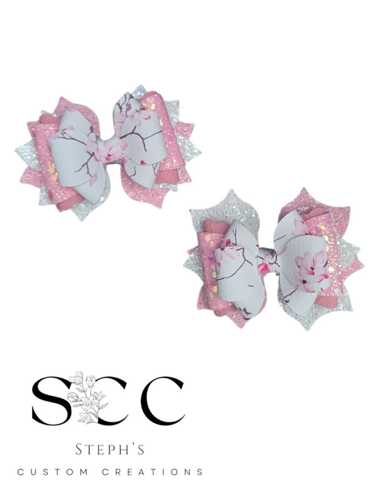Luxury 3" Cherry Blossom Pigtail Set